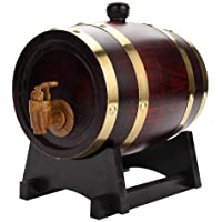 Barril de roble 1-5-3-5-10 L para vino Whisky Tequila- dispensador de vino- barril de madera- a prueba de fugas (1-5 L)